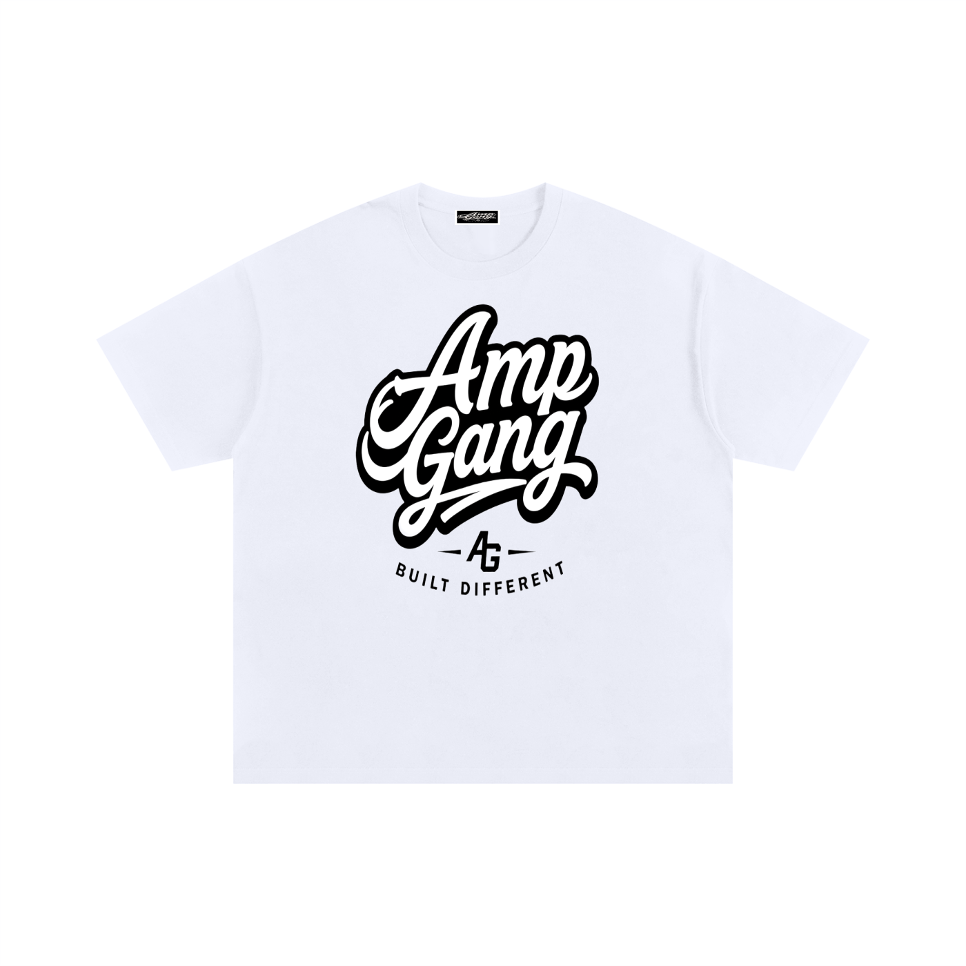 AmpGang Logo Oversized Cotton T-Shirt